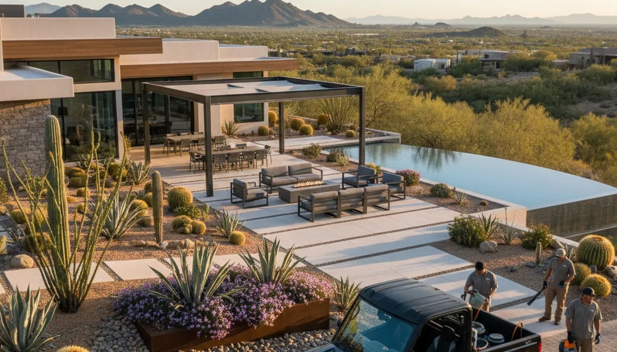 Scottsdale, AZ landscaping services for custom desert yard design and maintenance