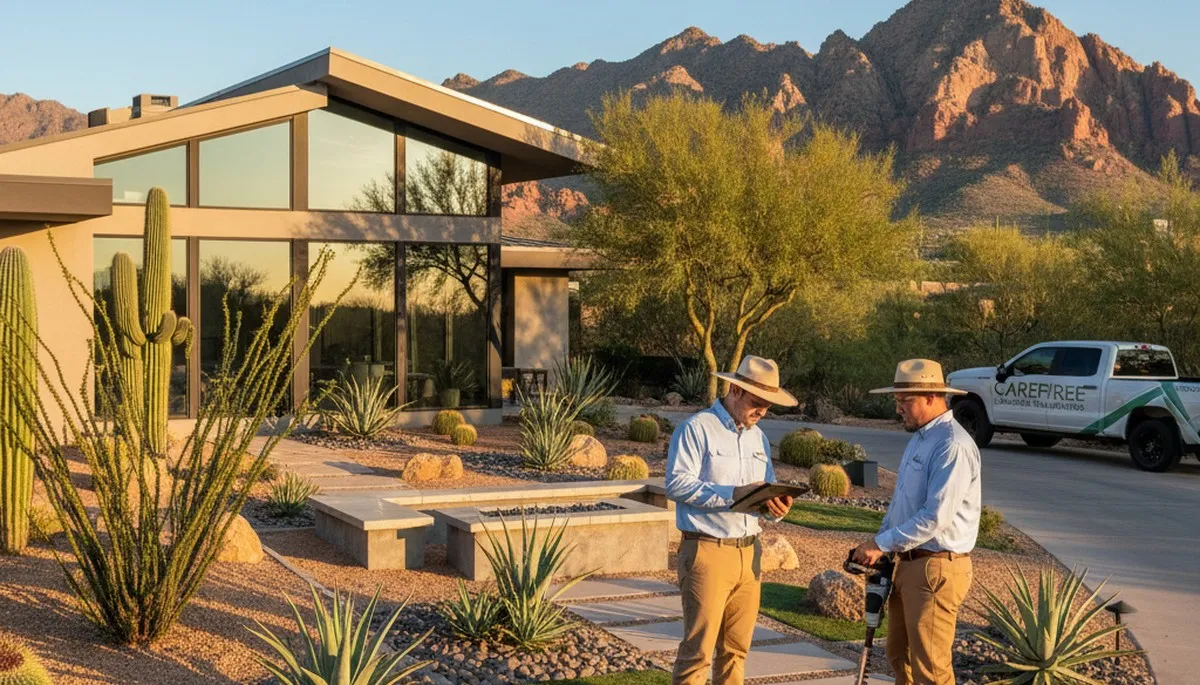Landscaping service in Scottsdale, AZ for custom outdoor design and desert-friendly yard maintenance