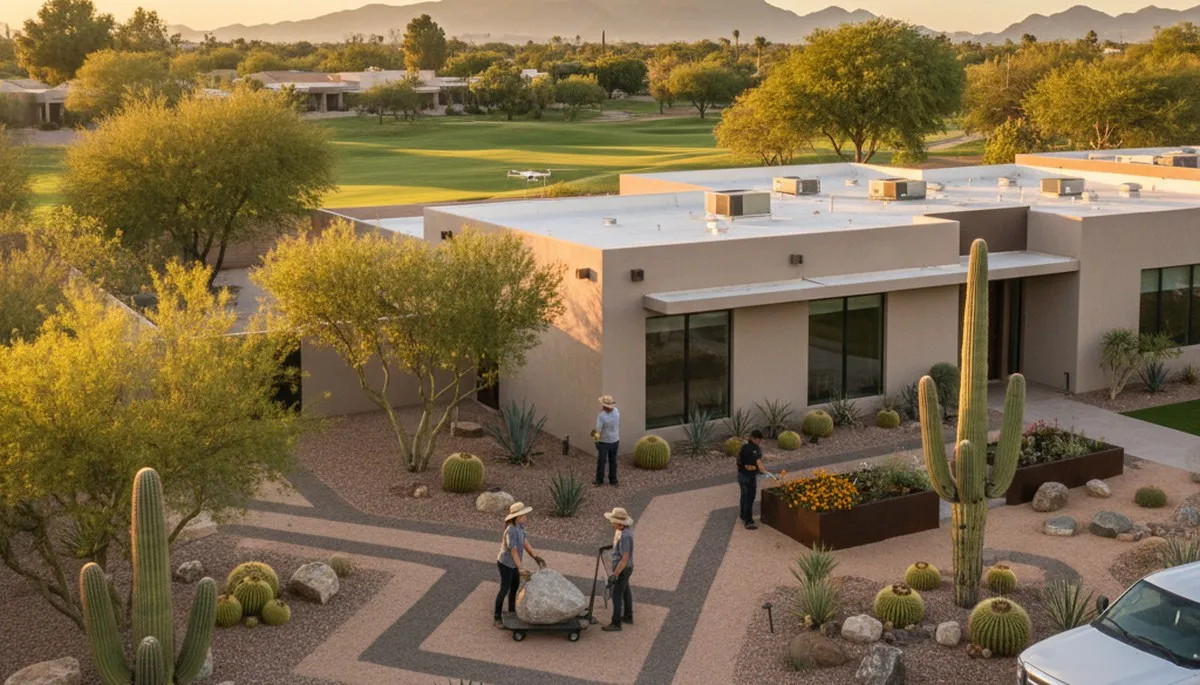Scottsdale, AZ landscaping service for desert lawn care and custom outdoor maintenance